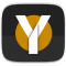 Logo for Yaru icon theme (yellow variant)