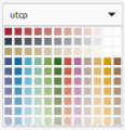 Logo for utcp: Color Palette of the University of Tübingen