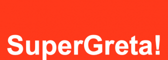 Logo for SuperGreta!