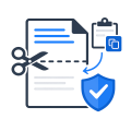 Logo for SafeCutPaste - no more losing text accidentally