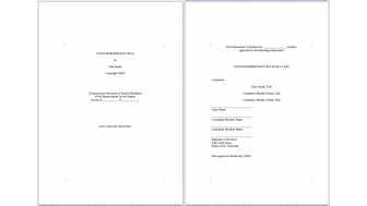 dissertation template for a4 paper