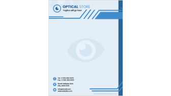 optical store letterhead template