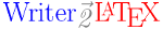 Logo for Writer2LaTeX