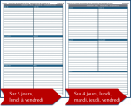 Screenshot for Carnets de bord ― semainiers (Weekly Schedules)