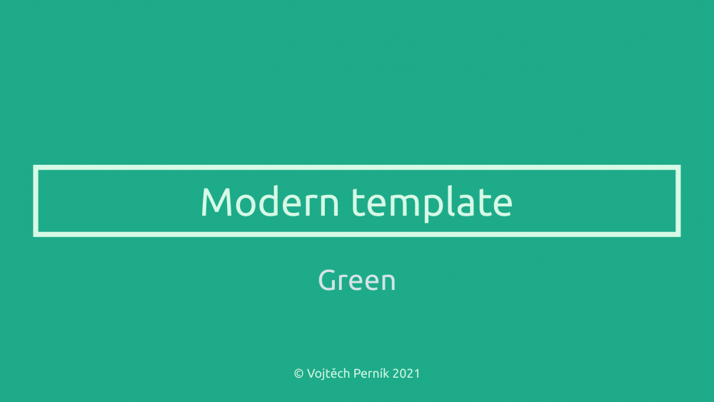 modern green show 1
