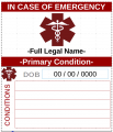 Screenshot for Accordion-Fold Medical ID Card