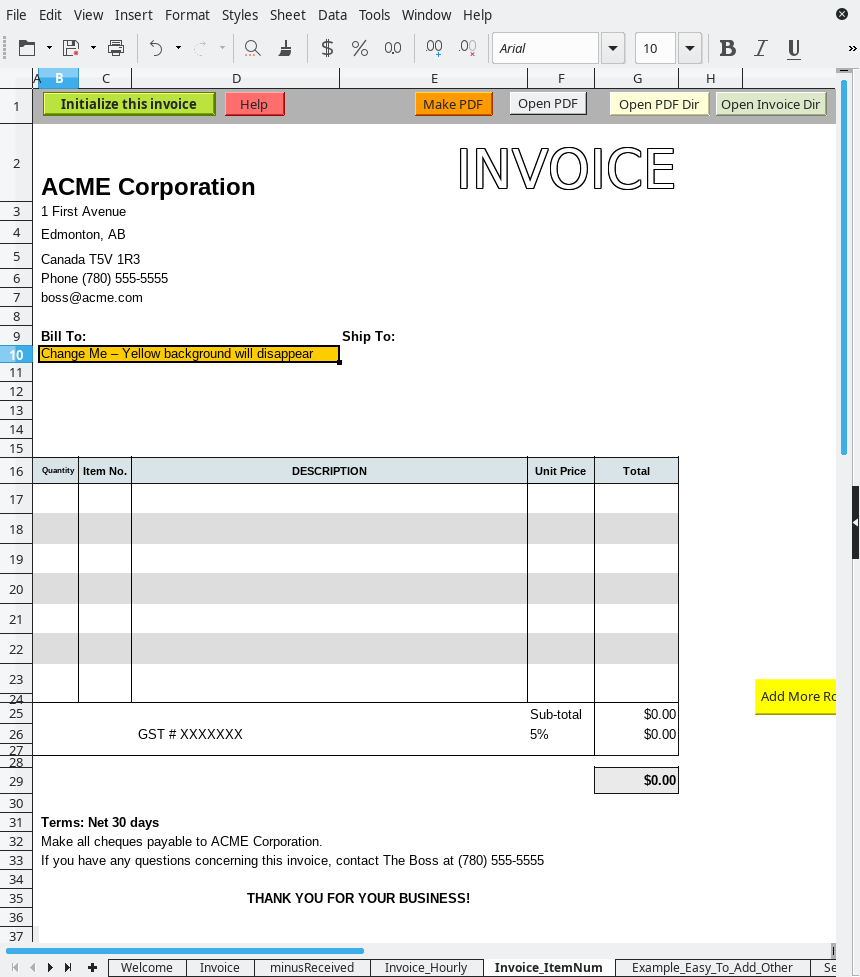 invoice template free download for mac