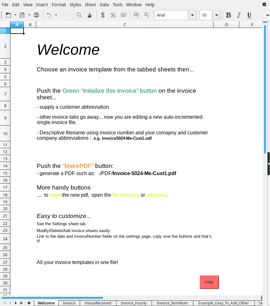 Automated Multi-Invoice Collection » Extensions In Libreoffice Invoice Template