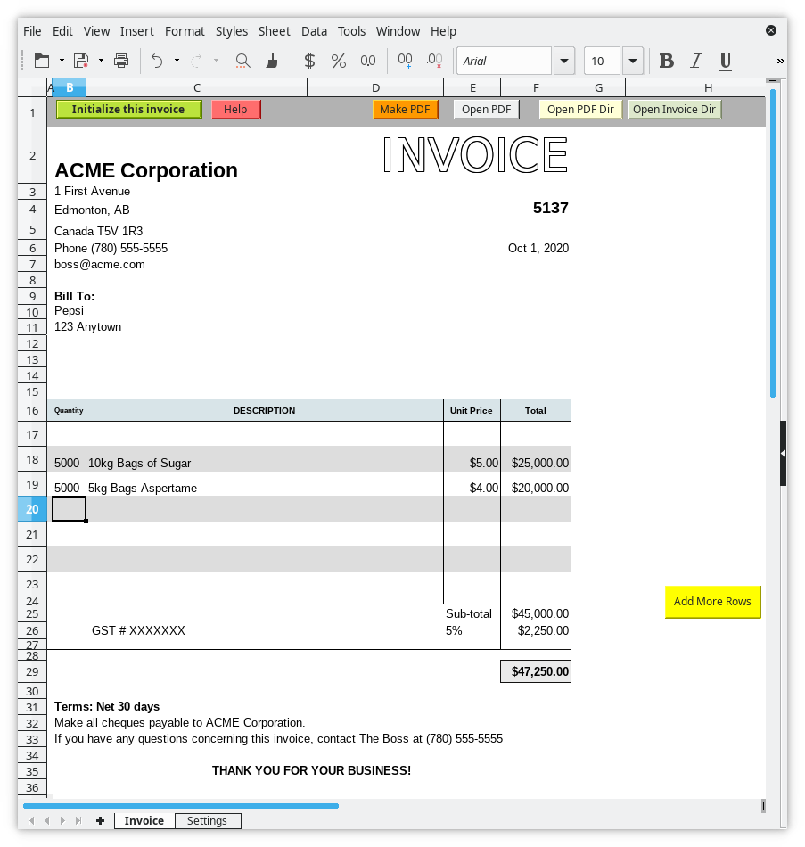 Automated Multi-Invoice Collection » Extensions Within Interest Invoice Template