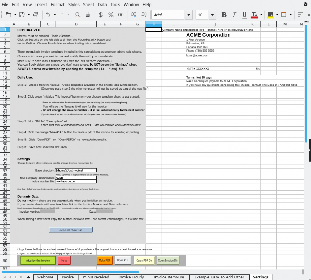 Automated Multi-Invoice Collection » Extensions Pertaining To Libreoffice Invoice Template