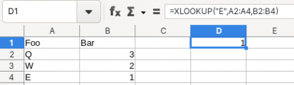 Screenshot for Lox365: XLOOKUP for LibreOffice