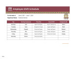 Screenshot for Employee Shift Schedule Template by InDiFi MKCL-KF