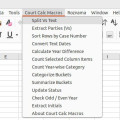 Screenshot for Court Calc Macros