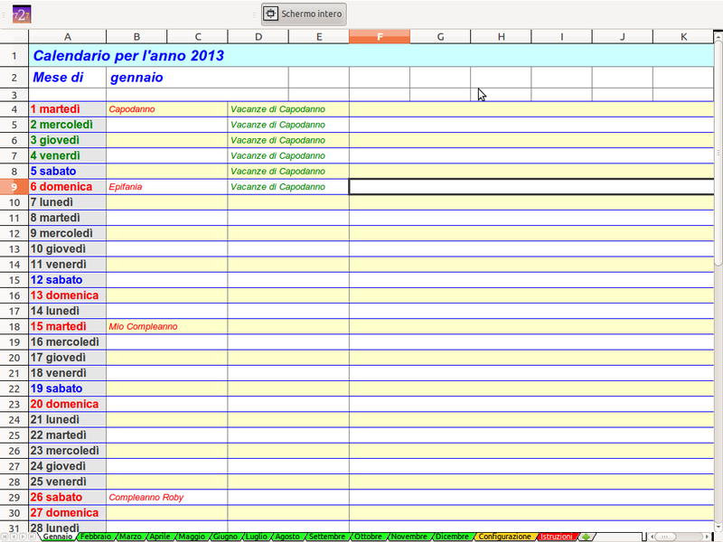 A4 orizzontale - rilegatura centrale - FORMATO A4 - Invia il tuo file -  Calendari