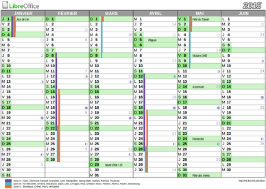 France Calendars » Extensions