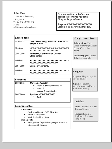 Libreoffice Resume Template from extensions.libreoffice.org
