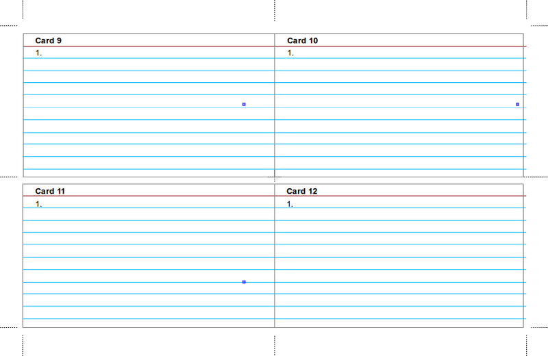 Index Cards 3x5 Two Sided Extensions