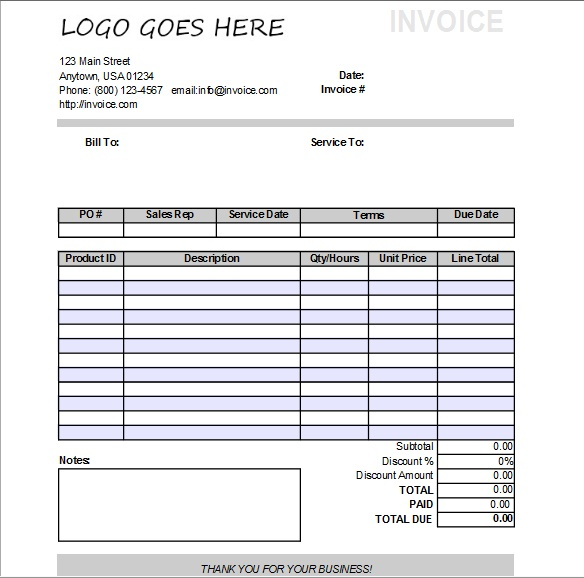 Simple Service Invoice Extensions