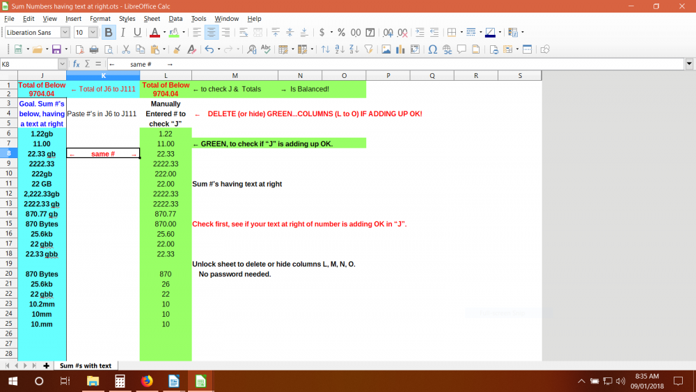 sum numbers having text at right e59f7162 2fe0 4c74 a035 6421598d1714