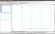 Screenshot for Three Panel Brochure for LibreOffice Draw